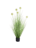 Beliani Kunstpflanze SNOWBALL BUSH in Grün/Schwarz - (W) 60 x (H) 125 x (L) 60 cm