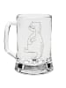 Mr. & Mrs. Panda Gravur Bierkrug Otter Bauch ohne Spruch in Transparent