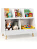 COSTWAY Kinderregal mit 5 offenen Fächern in Weiß