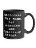 Mr. & Mrs. Panda Tasse Patenonkel Geschenk mit Spruch in Schwarz