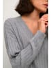 Kaffe Strickpullover KAlola Baggy fit in Grey Melange