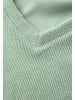Street One Kuscheliges V-Neck Shirt in Grün