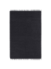 Beliani Geflochtener Teppich SINANKOY in Schwarz - (W) 200 x (L) 300 cm
