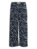 ICHI Casual Hose IHKATE Regular fit in Total Eclipse Zebra Flower aop