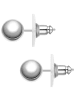 Yokoamii Ohrstecker aus Metall-Legierung in silber