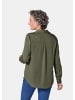 GOLDNER Hemdbluse mit durchgehender Knopfleiste in baummoos