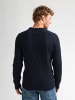 Petrol Industries Zopfstrick-Pullover steelgate in Blau
