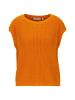 Rich & Royal Pullunder Crew Neck Sleeveless Organic in Orange