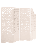 Beliani Büro-Raumteiler STARRY in Beige - (W) 240 x (H) 180 x (L) 2 cm