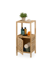 relaxdays Badezimmerregal in Natur - (B)40 x (H)86 x (T)36 cm