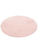 Pergamon Luxus Soft-Velours Teppich Verona Rund in Rosa