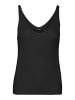 Vero Moda Geripptes Struktur Top Ärmelloses Strick Oberteil VMNEWLEX in Schwarz-2