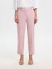SELECTED FEMME SLFRITA-RIA MW CROPPED PANT MEL NOOS in Bleached Mauve