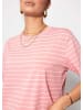 SASSYCLASSY T-Shirt mit schmalen Streifen in Rosa