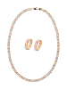 faina Women Jewelry Set in gold rose silver