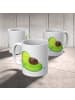 Mr. & Mrs. Panda Tasse Avocado Schwangerschaft ohne Spruch in Weiß