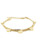Adeliás Damen Armband – Herz aus Edelstahl 17+5 cm in gold