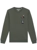 wat? Apparel Sweatshirt Pocket Pandas in Khaki