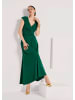 MADELEINE Maxikleid in Wickeloptik in dunkelgrün