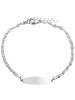 Adeliás Unisex Armband aus Edelstahl 18 cm in silber