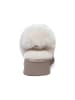 EVERAU Australia Leder Hausschuhe Mit Zwei Abnehmbaren Riemen - Fantail in Sand