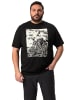 Men Plus Kurzarm T-Shirt in schwarz