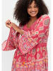 sheego by Joe Browns Longbluse in rot gemustert