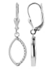 Adeliás Damen Anhänger aus 333 Gold mit Zirkonia in silber