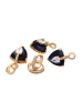 faina Women Jewelry Set in Rose Gold Navy