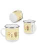 Mr. & Mrs. Panda Blechtasse Waldtiere Aloha ohne Spruch in Gelb Pastell