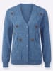 WITT WEIDEN Strickjacke in mittelblau-meliert