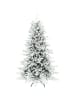 HOMCOM Weihnachtsbaum in Grün & Weiß 93L x 93B x 150H cm