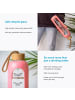 Intirilife Trinkflasche aus Glas mit Zeitmarkierung Wasser Flasche 820 - 900 ml in Rosa