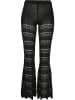 Urban Classics Urban Classics Damen Ladies Flared Crochet Knit Leggings in black