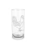Mr. & Mrs. Panda Longdrinkglas Hahn Korn ohne Spruch in Transparent