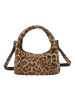 Les Visionnaires Greta Mini Essential Handtasche Leder 23 cm in leo print