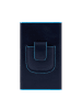 Piquadro Black Square Kreditkartenetui RFID Schutz Leder 6 cm in night blue