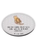 Mr. & Mrs. Panda Rund Magnet Otter Kind mit Spruch in Grau Pastell