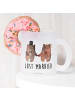 Mr. & Mrs. Panda Tasse Bär Heirat mit Spruch in Transparent