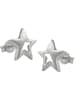 Gallay Ohrstecker Ohrring 10x10mm Stern mit Zirkonia Silber 925 in silber
