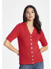 PETER HAHN Strickjacke Cardigan in rot