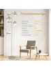 COSTWAY 163cm Stehlampe 3 flammig in Silber