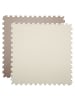 eyepower Trainingsmatte mit Rand 90x90x4cm in Beige