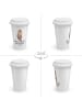 Mr. & Mrs. Panda To Go Becher Otter Muschel mit Spruch in Weiß