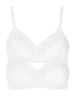 Lisca 2er Pack BH ohne Bügel in white