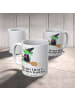 Mr. & Mrs. Panda Kaffeetasse Halloween-Hexen Kaffee mit Spruch in Weiß