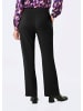 GOLDNER Jerseyhose Weite Stoffhose VERA mit Biesen in schwarz