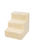 relaxdays Hundetreppe in Beige - (B)35 x (H)36,5 x (T)45 cm