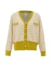VIRITA Women Strickjacke in Wollweiss Senf
