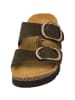 Palado Pantoletten Samos OGS MP Velours Premium Leather in Dunkeloliv